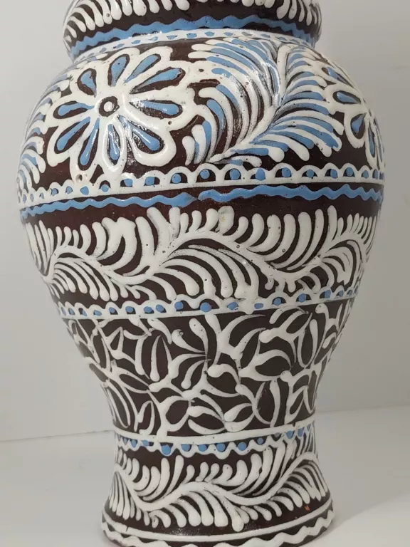 WAZON RĘCZNIE MALOWANY KAMIONKA - 34 CM