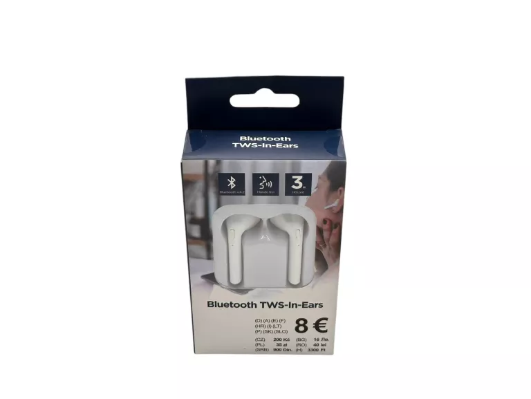 SŁUCHAWKI BLUETOOTH TWS BIAŁE