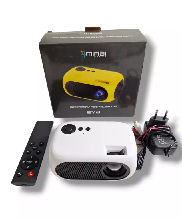 MIRAI OPTICS AYA C MINI PROJEKTOR KONSOLA+PAD MARIO CONTRA 1920X1080 BIAŁY