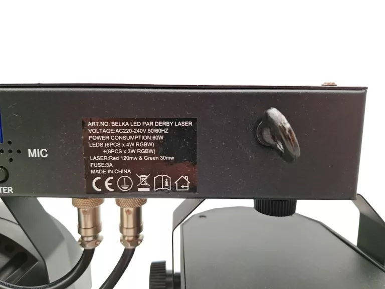 BELKA LED LIGHT4ME PAR DERBY LASER MULTIEFEKT ŚWIETLNY