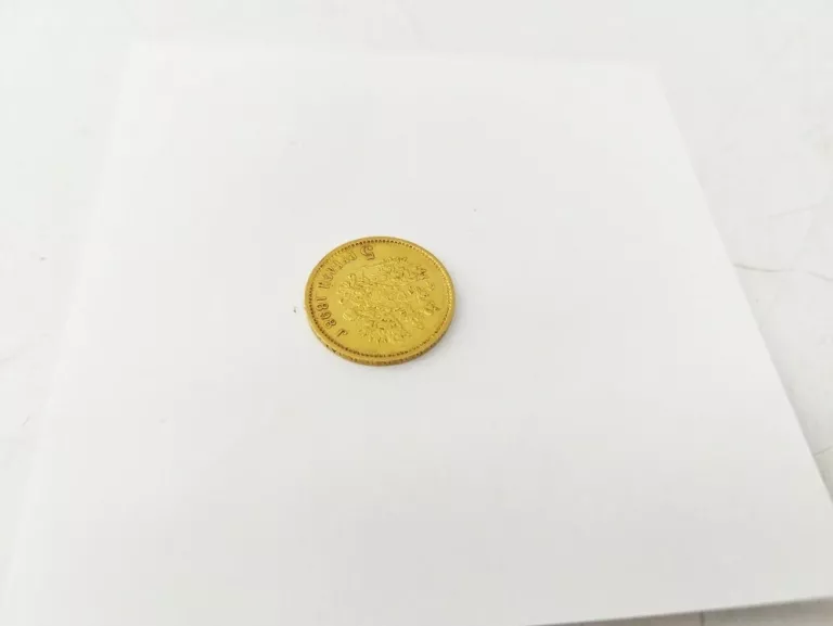 ZŁOTA MONETA 5 RUBLI 1898