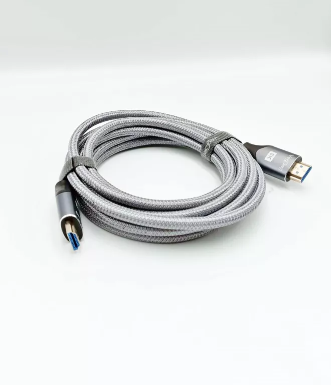 SOLIDNY KABEL PRZYŁĄCZE HDMI - HDMI PLECIONKA 8K 2.1V 3M