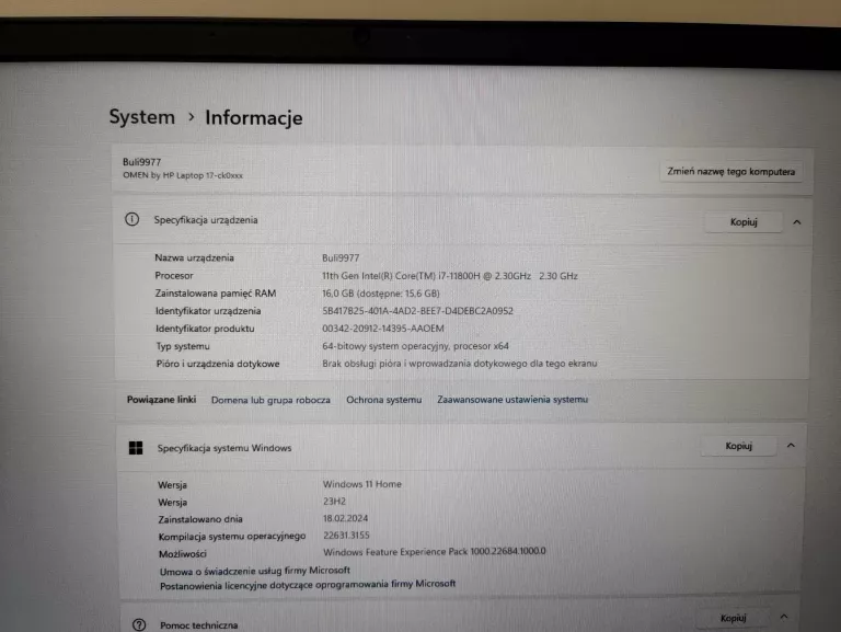 LAPTOP HP OMEN 17 QHD I7-12700H 16GB 1TB SSD RTX 3060