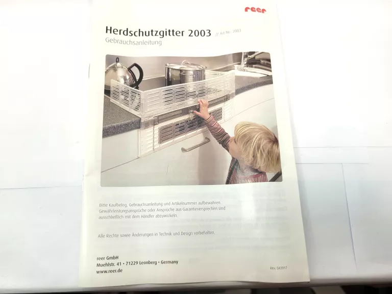 OSŁONA PŁYTY KUCHENNEJ KUCHENKI REER
