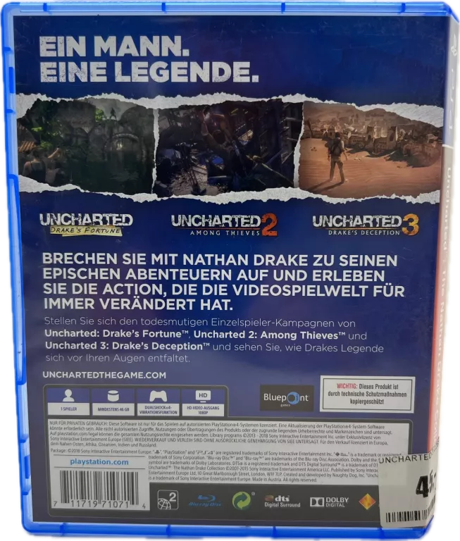 UNCHARTED 3 CZESCI PS4