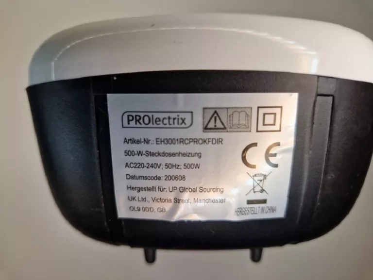 MINI GRZEJNIK PROLECTRIX 500W DO KONTAKTU