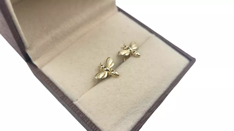 ZŁOTE KOLCZYKI PSZCZÓŁKI K34 P585 W1,7G