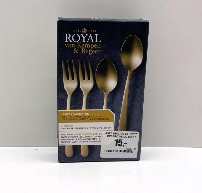 ROYAL VAN KEMPEN & BEGEER ZESTAW SZTUĆCE DESEROWE 4SZT.