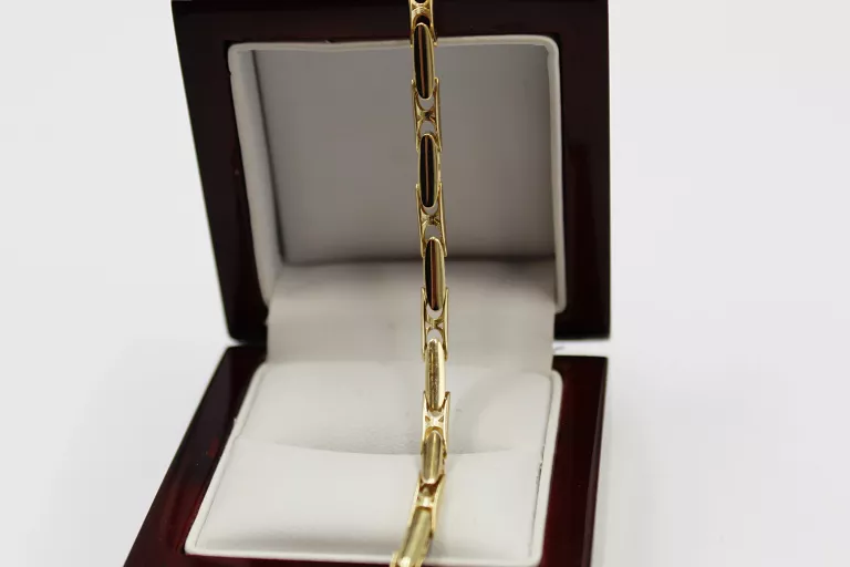PIĘKNA ZŁOTA BRANSOLETKA PR:585 DŁ:22CM