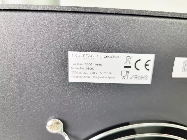 GRILL ELEKTRYCZNY CECOTEC TXULE 8000 INFERNO 2200 W