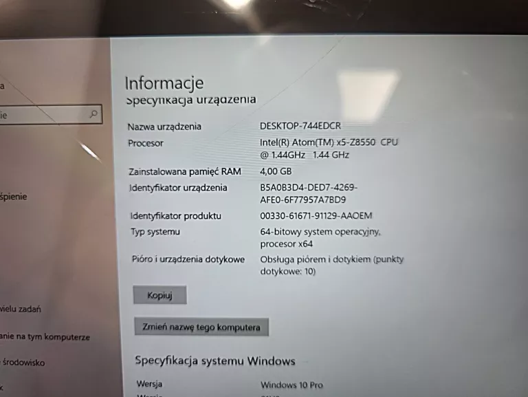 TABLET Z KLAWIATURĄ LENOVO YOGA