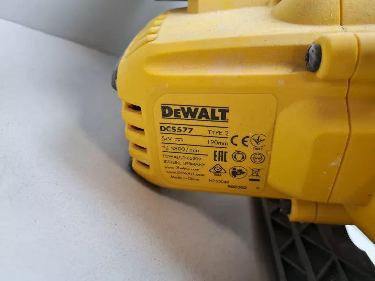 PILARKA TARCZOWA DEWALT DCS577 54V