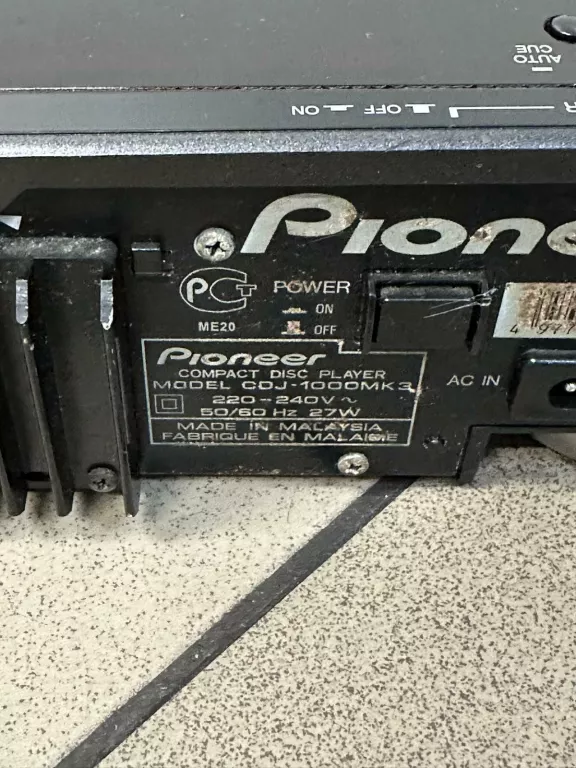 MIKSER PIONEER CDJ 1000 MK3