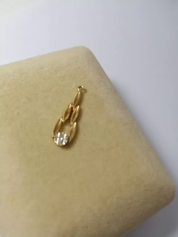 ZŁOTA ZAWIESZKA Z DIAMENTEM 1,11G/585 + CERTYFIKAT