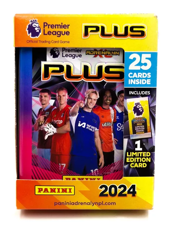 PANINI 2024 PREMIER LEAGUE ADRENALYN XL PLUS SOCCER CARD POCKET TIN