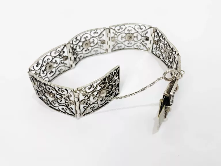 ŚLICZNA SREBRNA BRANSOLETKA 835 22,98G 20CM