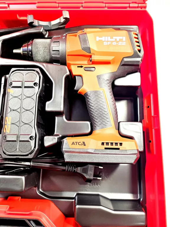 WKRĘTARKA HILTI SF 6-22 KOMPLET AKUMULATOR ŁADOWARKA WALIZKA JAK NOWE