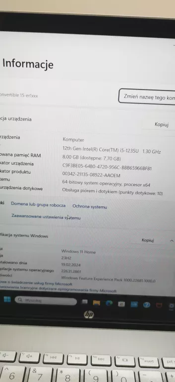 LAPTOP HP PAVILION X360 ER1420NW INTEL CORE I5, 8GB/512GB SSD