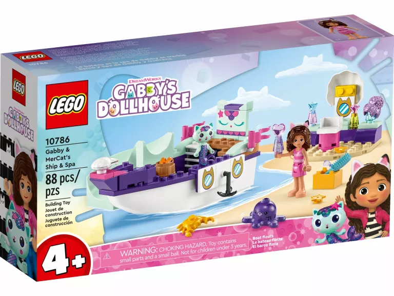 LEGO 10786 KOCI DOMEK GABI STATEK SPA SYRENKOTKI