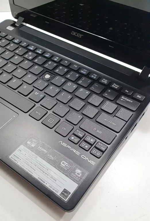 LAPTOP ACER ASPIRE ONE /ŁADOWARKA/BRAK KLAWISZA