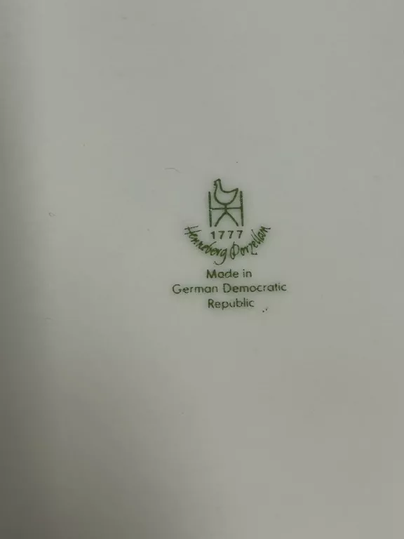 DWIE MISY PORCELANOWE HENNEBERG PORZELLAN 1777 NIEMCY