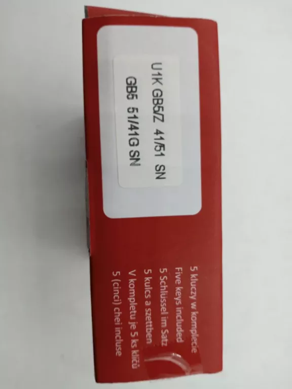 WKŁADKA DO ZAMKA DELTA U1K GB5Z 41/51 SN, GB5 51/41G ZEW