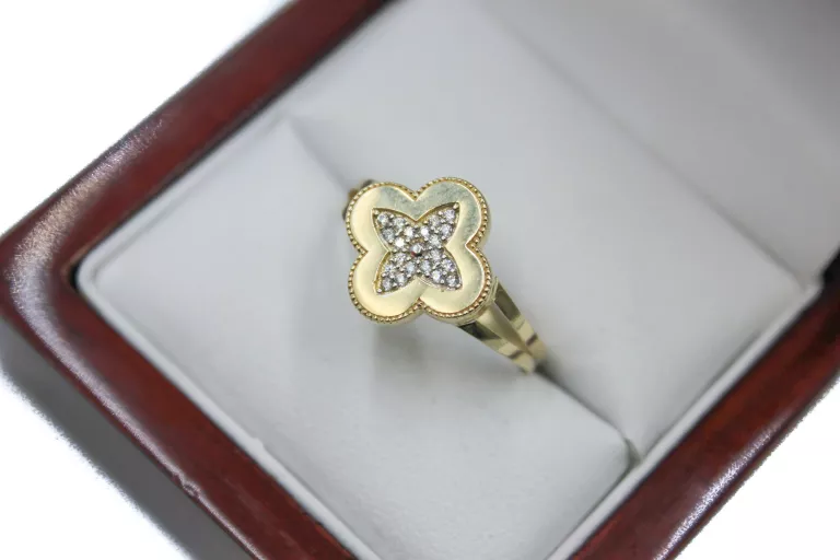 ZŁOTY PIERŚCIONEK VAN CLEEF P7 P585 W2,4G R22