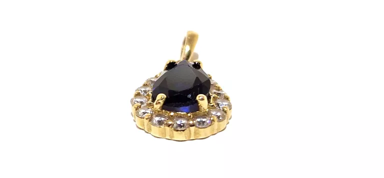 ZŁOTA ZAWIESZKA JUBITOM Z KAMIENIEM 1,20G 1,3X1CM PR585