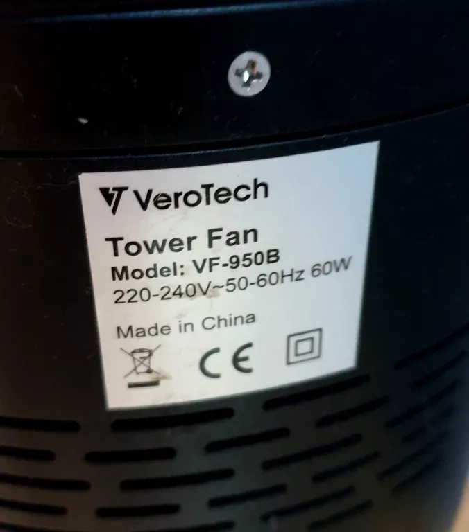 wentylator-kolumnowy-verotech-vf-950b-czarny-model-vf-950b