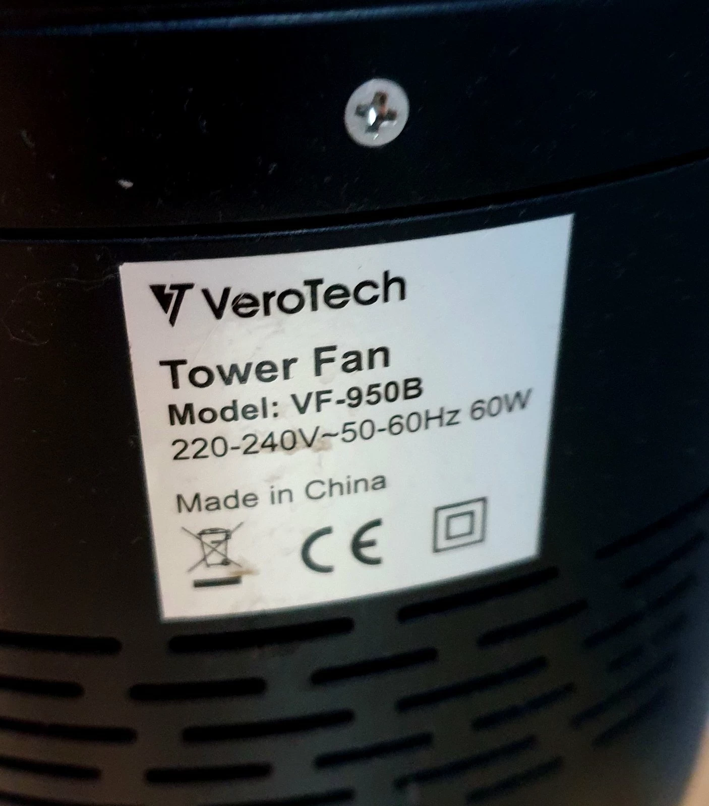 wentylator-kolumnowy-verotech-vf-950b-czarny-model-vf-950b