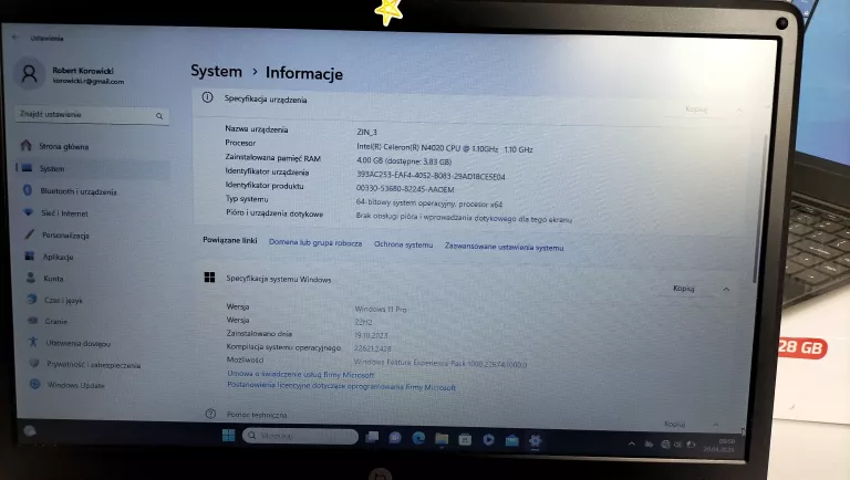 LAPTOP ZIN 3 14.1 HD