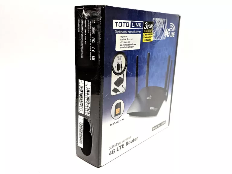 DOMOWY ROUTER RUTER MODEM 3G 4G LTE NA KARTĘ SIM TOTOLINK LR350 WIFI 4G LT