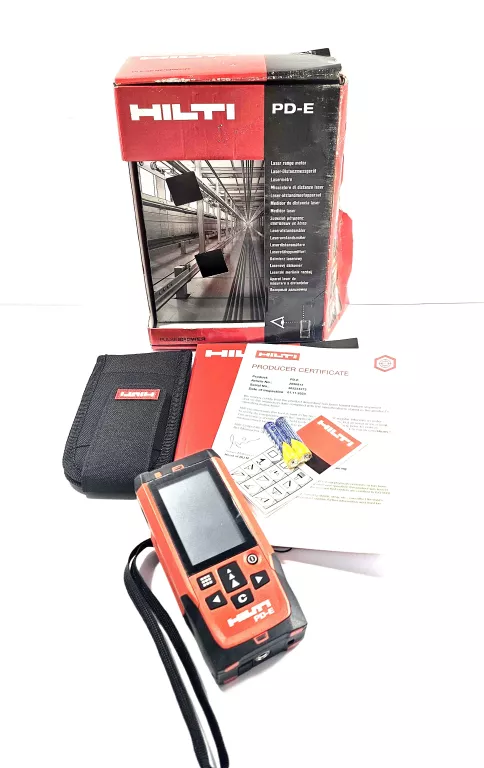 DALMIERZ LASEROWY HILTI PD-E KOMPLET STAN IDEALNY