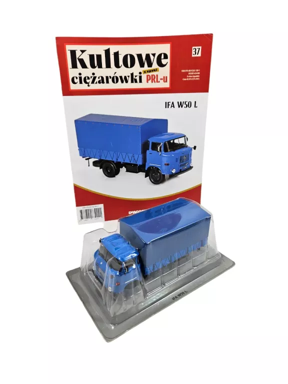 KULTOWE CIĘŻARÓWKI PRL 1:43 IFA W50 L + GAZETKA MODEL DEAGOSTINI NUMER 37