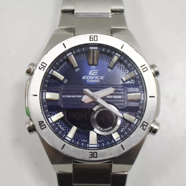 ZEGAREK MĘSKI CASIO EDIFICE ERA-110 SREBRNY