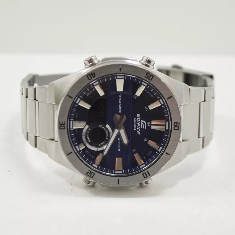 ZEGAREK MĘSKI CASIO EDIFICE ERA-110 SREBRNY