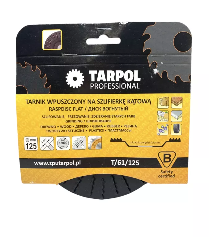 TARNIK WPUSZCZONY TARPOL T-61 125X22,2 MM