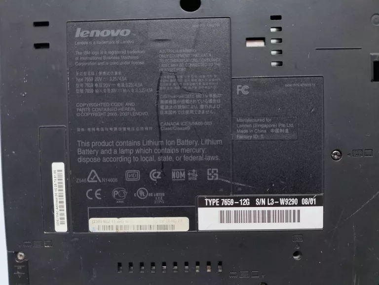 LENOVO IBM THINKPAD T61