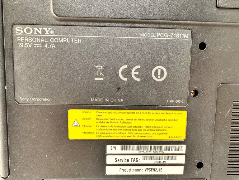 LAPTOP SONY VAIO BIAŁY + ŁADOWARKA