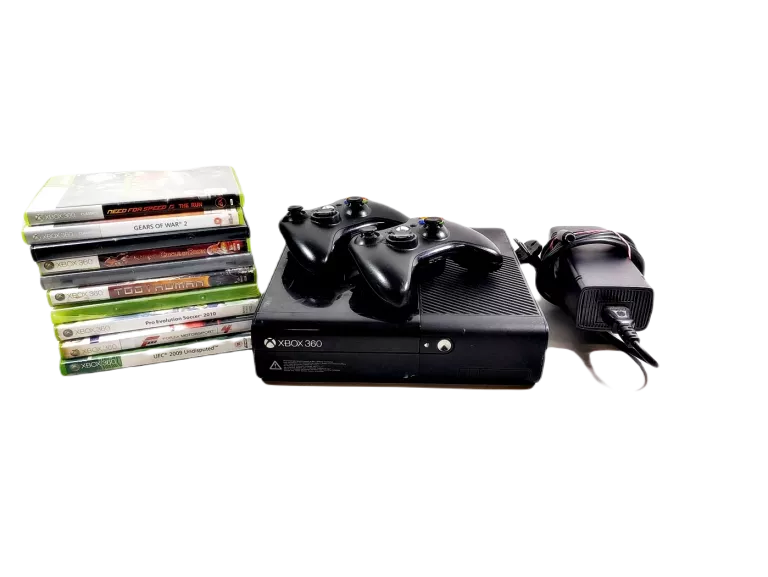 KONSOLA MICROSOFT XBOX 360 E 500 GB 2 PADY + 10 GIER