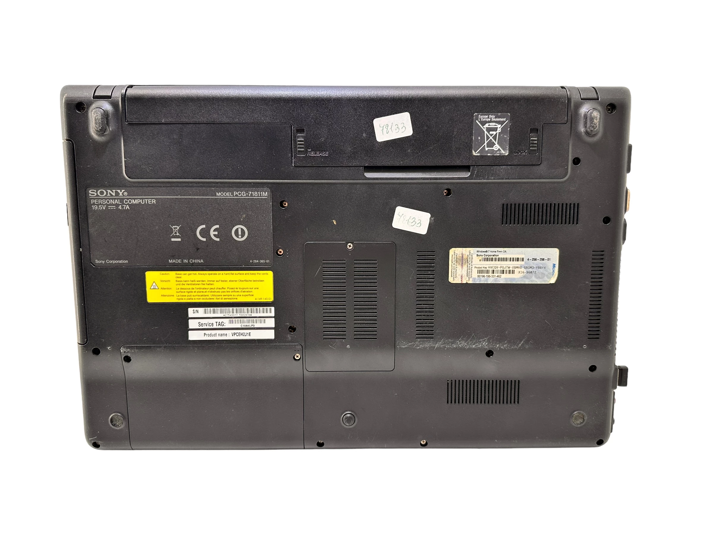 laptop-sony-vaio-bialy-ladowarka-stan-uszkodzony