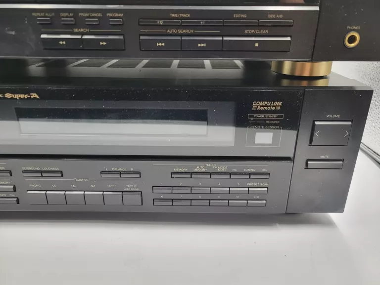 ODTWARZACZ  JVC XL-V211 + AMPLITUNER   JVC RX-501