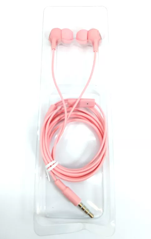 XO SŁUCHAWKI PRZEWODOWE S6 JACK 3,5MM DOKANAŁOWE RÓŻOWE