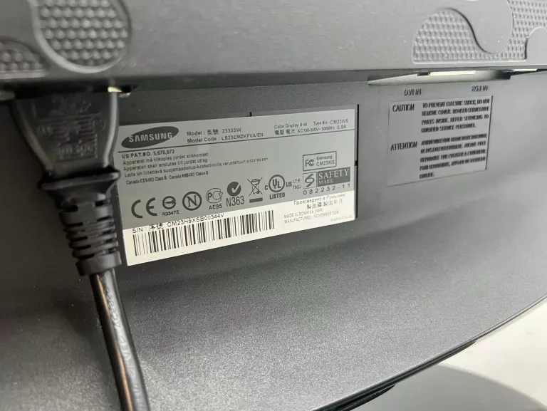 MONITOR SAMSUNG 2333SW