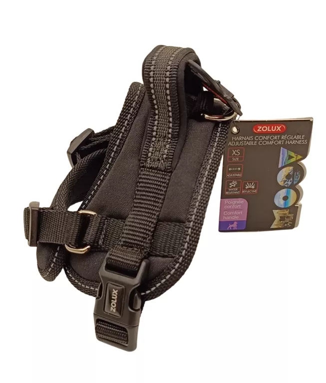 zolux-szelki-moov-comfort-regulowane-xs-czarny-stan-powystawowy