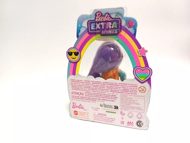 BARBIE EXTRA MINIS LALKA FIOLETOWE WŁOSY HJK66