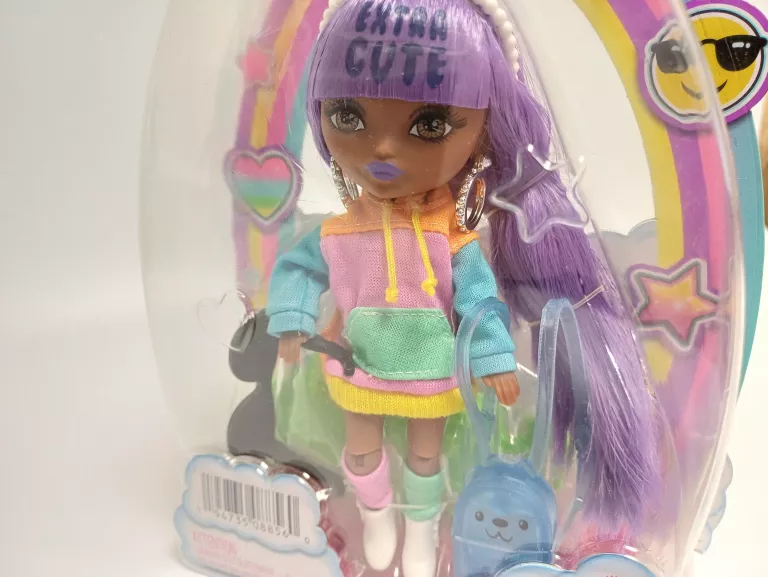 BARBIE EXTRA MINIS LALKA FIOLETOWE WŁOSY HJK66