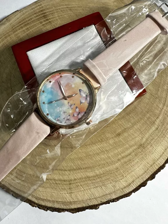 zegarek-motylki-rozowy-pasek-rodzaj-analogowe