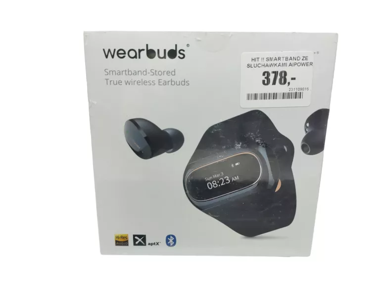 SMARTBAND ZE SŁUCHAWKAMI AIPOWER WEARBUDS AL-20