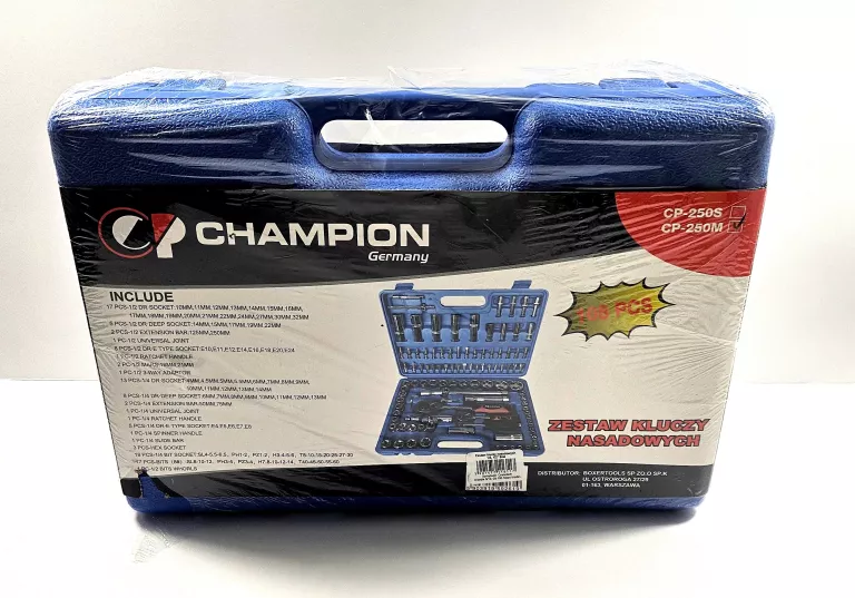 ZESTAW KLUCZY NASADOWYCH 108 E. CHAMPION CP-250S